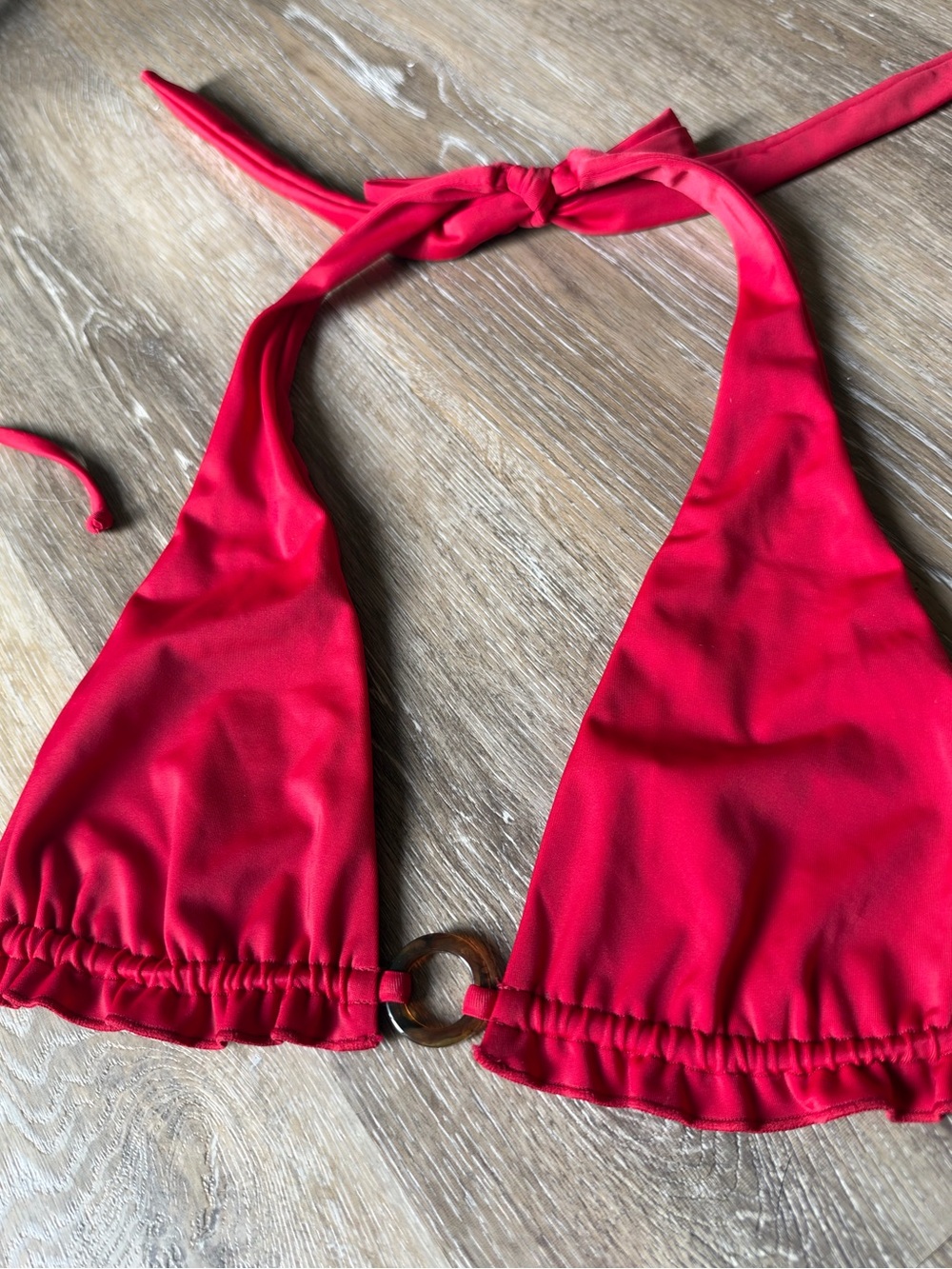 PacSun Red Halter Triangle Bikini Set - Picture 4 of 9